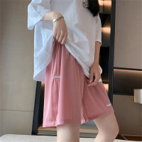 Maternity shorts women's summer thin outer wear short adjustable size  Pink