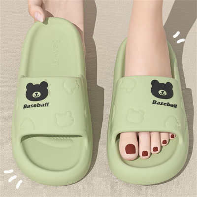 New eva bear slippers for women cute simple indoor and outdoor wear bathroom non-slip wear-resistant silent sandals