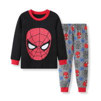 New style children's clothing boys baby various cartoon style underwear home clothes suit children's pajamas Y1  Gray