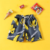 Summer children's shorts, beach trunks, swimming trunks, boys' casual loose outerwear, fashionable five-point pants  Green