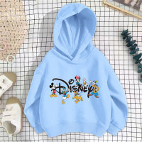 Children's clothing girls sweatshirt spring and autumn 2023 new boys' fashion pullover tops casual and stylish children's autumn clothing  Light Blue