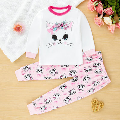 Spring children's clothing children's underwear suit pure cotton small and medium children's baby autumn clothes autumn pants baby pajamas home clothes
