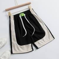 Neue Sommer-Shorts für Kinder, Viertelhosen für Jungen, Sport-Freizeithosen im Taschenstil, modische Hotpants für Mädchen, Strandhosen  Schwarz