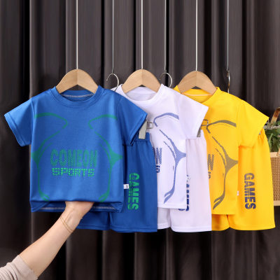 New children's basketball uniforms for boys and girls, summer quick-drying mesh suits for older children, short-sleeved sportswear for children