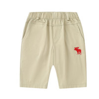 Jungen-Shorts, sommerliche, lässige, kurze Hosen, dünne, mittelgroße Kinder-Shorts  Khaki