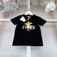 Boys' Spring and Summer Printed Children's Short-sleeved T-shirts for Small and Medium Children's Fashionable Street Boys' Tops T-shirts Summer Clothes  Black