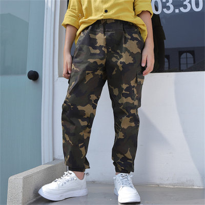 Boys' camouflage overalls and children's casual pants