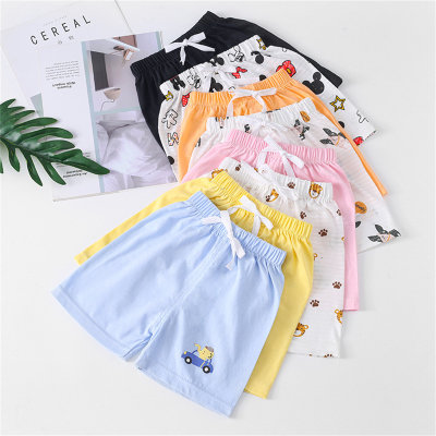 Pantalones cortos de verano para niños, ropa para niños, pantalones cortos de algodón de estilo coreano para niños y niñas