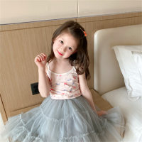 Colete infantil com suspensório para meninas, roupa íntima de algodão estilo coreano com estampa de desenhos animados para bebês  Rosa