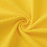 منتجات صيفية جديدة للأطفال قمصان قصيرة الأكمام للأولاد والبنات، قمم عصرية برقبة مستديرة  أصفر