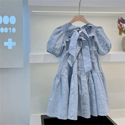Sommer neues Prinzessinkleid für kleine Mädchen im koreanischen Stil mit Temperament und modischem Kinderrock
