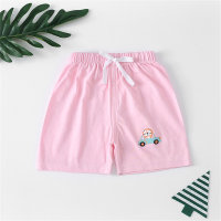 Children's summer shorts children's clothing Korean style cotton shorts for boys and girls  Pink