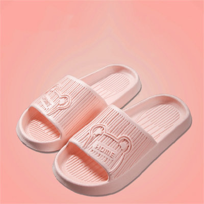 Zapatillas de verano EVA para mujer, baño interior, hogar, parte inferior suave, antideslizantes