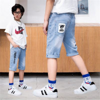 Children's clothing boys summer medium and large children's thin jeans  Multicolor
