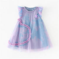 New children's skirt, mesh gradient fairy skirt, big children's love flower dress, children's tutu skirt  Multicolor