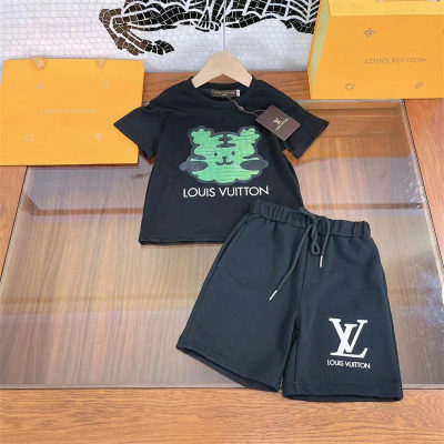 Camiseta para niños, pantalones cortos de manga corta, traje deportivo informal, moderno y versátil