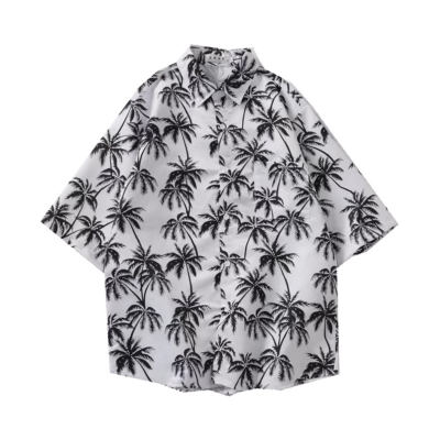 Camisa floral de manga corta para niños y niñas, traje para padres e hijos, camisa de manga corta para niños medianos y grandes