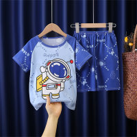 Boys Cartoon Casual Daily T-shirt Set Cotton Home Clothes Pajamas Fashion Mickey  Multicolor