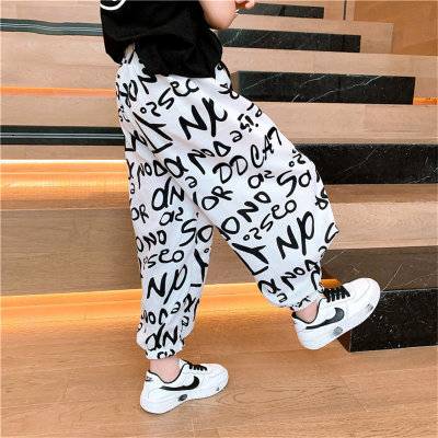 Children's anti-mosquito pants summer boys and girls thin pants summer clothes baby bloomers trousers trendy