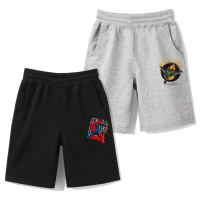 Paquete de dos nuevos pantalones cortos de verano para niños, pantalones cortos para niños, pantalones casuales para niños medianos y grandes  Multicolor