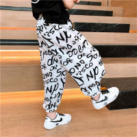 Children's anti-mosquito pants summer boys and girls thin pants summer clothes baby bloomers trousers trendy  White