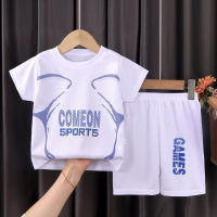 New children's basketball uniforms for boys and girls, summer quick-drying mesh suits for older children, short-sleeved sportswear for children  White
