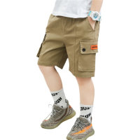 Boys' pants, casual pants, medium and large children's sportswear fashion single pants  Khaki