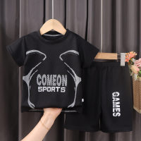 New style children's basketball uniforms for boys and girls summer quick-drying mesh suits for middle and large children short-sleeved sportswear  Black
