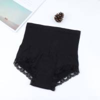 Southeast Asian women's underwear Japanese high-waist belly shaping lace breathable triangle summer spot women's underwear  Black