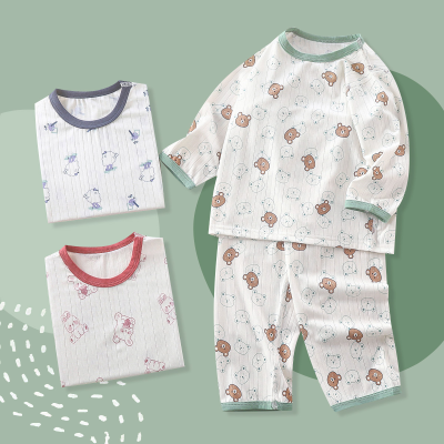 Conjunto de pijama fino para casa de verano para niños.
