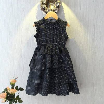 2024 Girls Dress Summer Princess Dress Chiffon Skirt New Children's Little Girl Fashionable Children's Clothes Sleeveless Jumpsuit