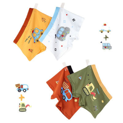 Combed cotton children's underwear boys pure cotton boxer shorts for small and medium boys comfortable boys baby boxer shorts
