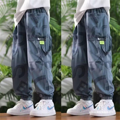 Children's clothing, boys' summer pants, anti-mosquito pants 2023 new style, medium and large children's summer pants, handsome and versatile trousers