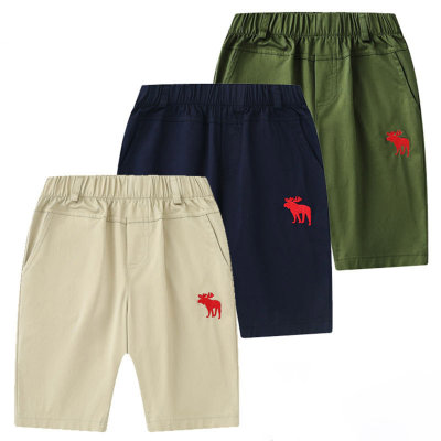 Boys' summer casual shorts thin cropped pants for middle-aged children