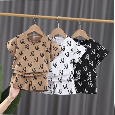 New summer children's boy suits home clothes casual clothes suits two-piece suits