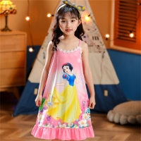 Children's Nightdress Summer Suspender Skirt Girl Princess Cartoon One-piece Home Clothes Pajamas  Multicolor