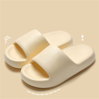 Zapatillas de verano para el hogar, sandalias de Eva, baño, antideslizantes, zapatillas de fondo suave, verano  Amarillo