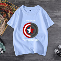 Camiseta de manga corta deportiva de moda de verano, camisa de fondo de algodón para niño de estilo fino  Azul