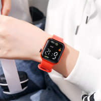 Toddler Boy Solid Color Electronic Watch  Orange