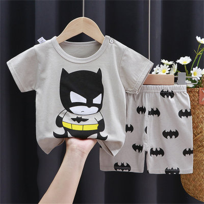 Summer children's short-sleeved shorts suit pure cotton t-shirt boys and girls baby thin children's clothing new 2023 boys wholesale