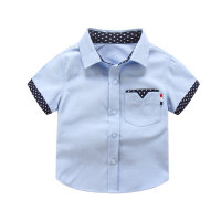 camisas de manga corta para niños camisas para niños  Azul claro