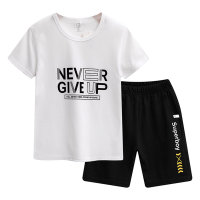 Costumes de sport pour grands enfants de 7 à 15 ans, pour garçons et filles, shorts décontractés d'été, vente en gros, nouvelle collection 2024  Noir