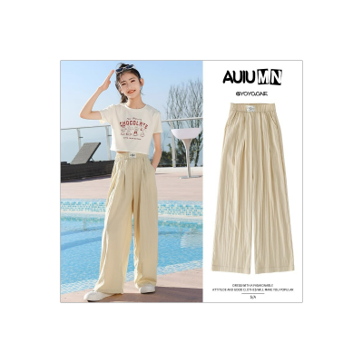 Girls' summer thin pants Yamamoto pants children's summer wide-leg pants casual big children's wide casual loose mosquito-proof trousers