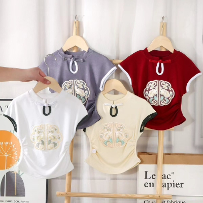 Neues modales kurzärmliges Baby-T-Shirt im koreanischen Stil