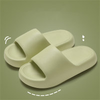 Chinelos domésticos de verão sandálias eva banheiro banho antiderrapante chinelos de fundo macio verão  Verde