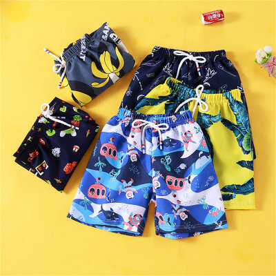Summer children's shorts, beach trunks, swimming trunks, boys' casual loose outerwear, fashionable five-point pants