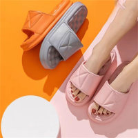 Slippers for women summer home indoor and outdoor non-slip couple home bathroom thick bottom home slippers  Pink