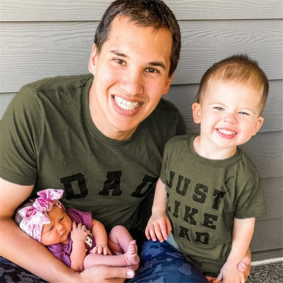 Dad Baby Clothes Fashion Letter Printed T-shirts