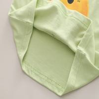 Roupas infantis roupas de verão para meninos terno de verão novo bebê dos desenhos animados bonito de manga curta terno de duas peças  Verde