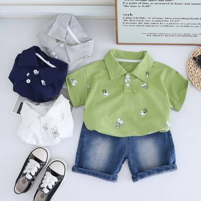 Boys suits summer 2024 new children's summer clothes street children's clothes cool short-sleeved baby clothes stylish children